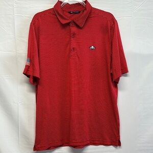 Cutter & Buck Forge Pencil Stripe Stretch Men's L Polo EUC